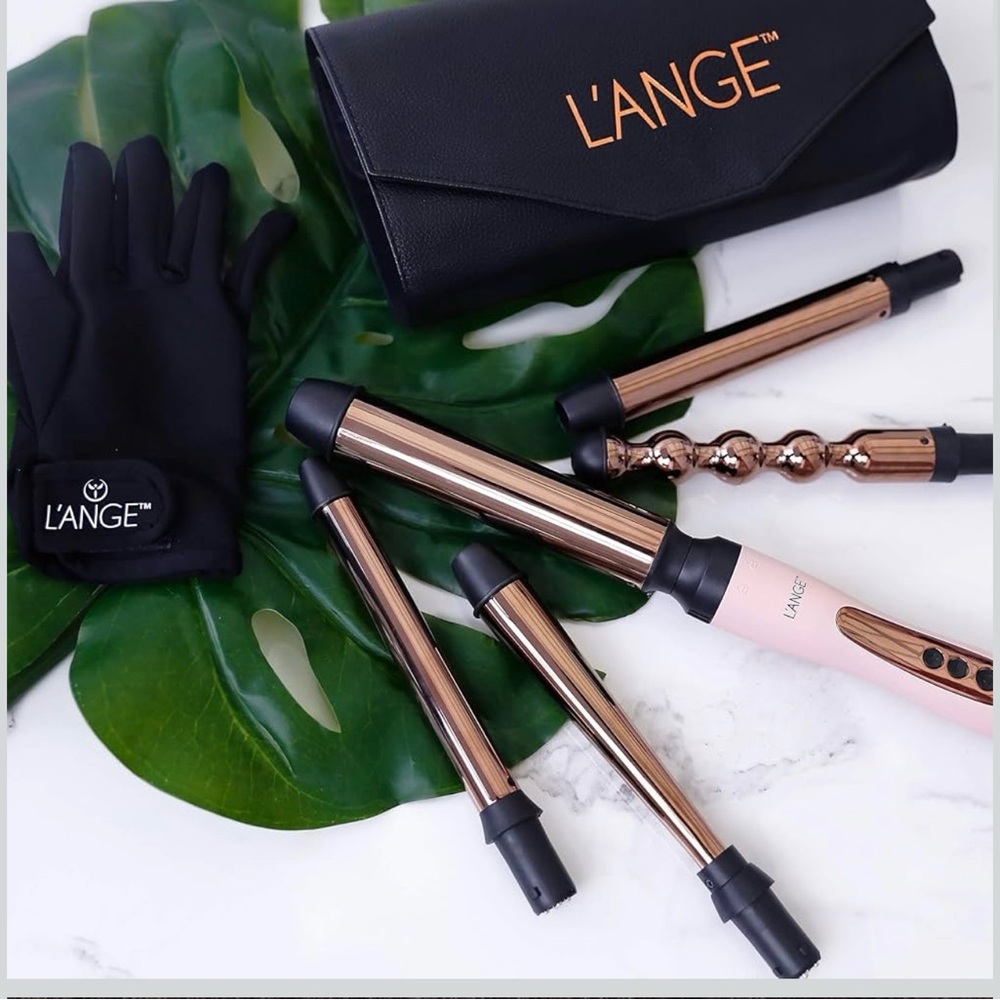L'ANGe Hair Styling Set Rose Gold Barrels NWOT retail  $200
